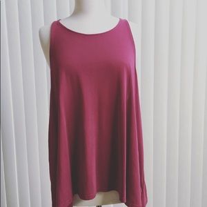 Old Navy Racerback Soft Tank XL Berry